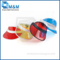 Promotion Cheap Colour Customized Plastic Sun Visor/Cap/Hat